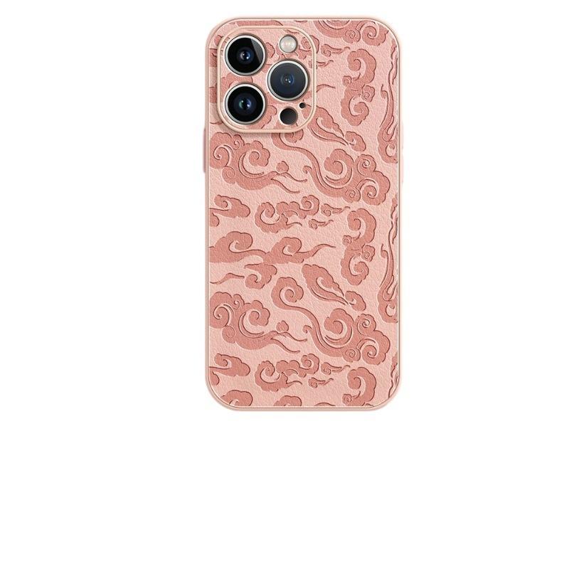 Applicable to Apple 16promax new mobile phone case iphone15 lambskin protective case 14 Ruyi cloud 13 anti-drop