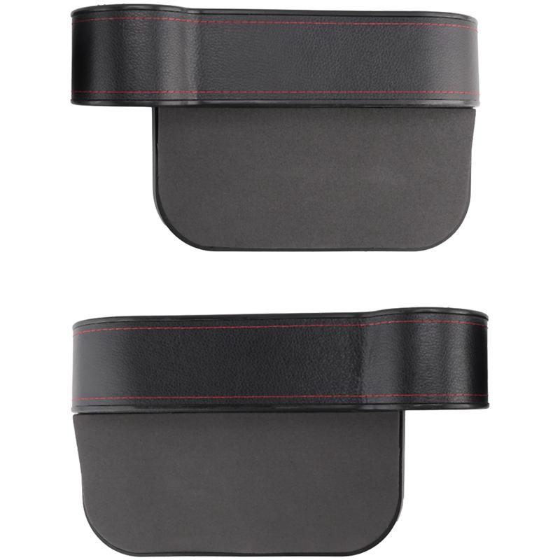 

Car Seat Space Filler Organizer, Car Front Seat Storage Box With Cup Holder, Car Console Side Extra Storage Box,2PCS Durable чёрный