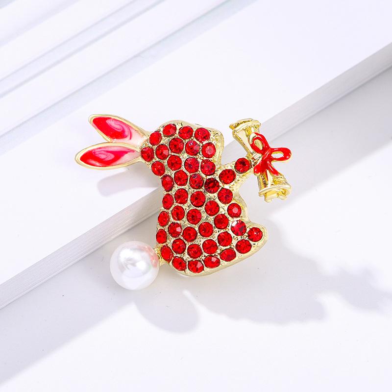 

Брошь-кролик, булавка, костюмная жемчужная брошь, фурнитура.