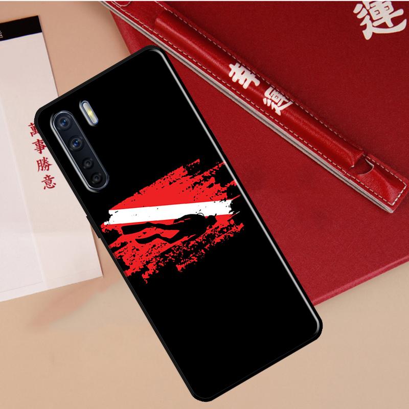 Diver Down Scuba Case For Oppo A40 A78 A54 A74 A94 A17 A57 A77 A76 A16 A96 A18 A60 A80 A38 A58 A98 A15 A5 Pro