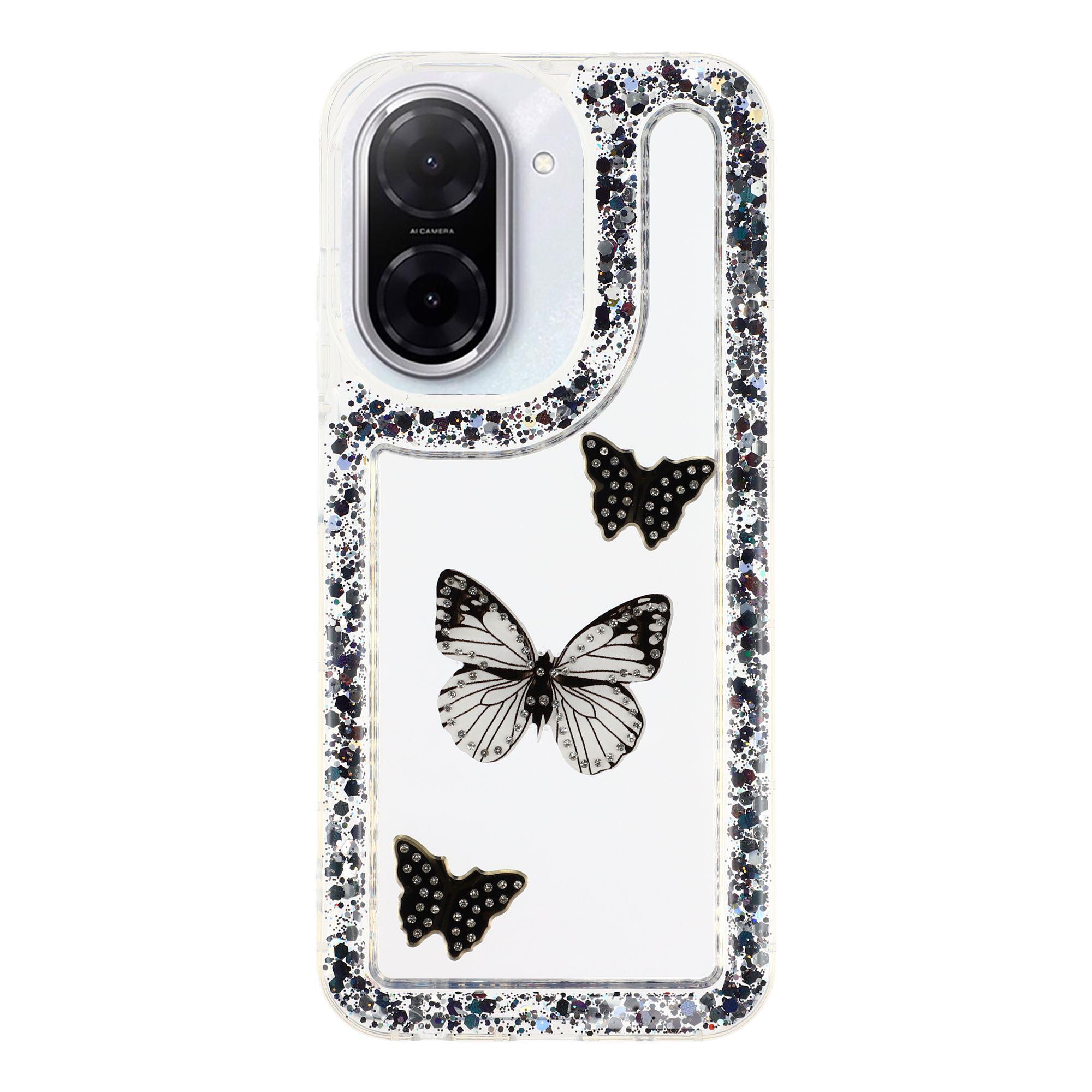 

For Xiaomi Redmi A5 4G (171.7mm) Case DIY Butterfly Glitter Epoxy Soft TPU Phone Back Cover