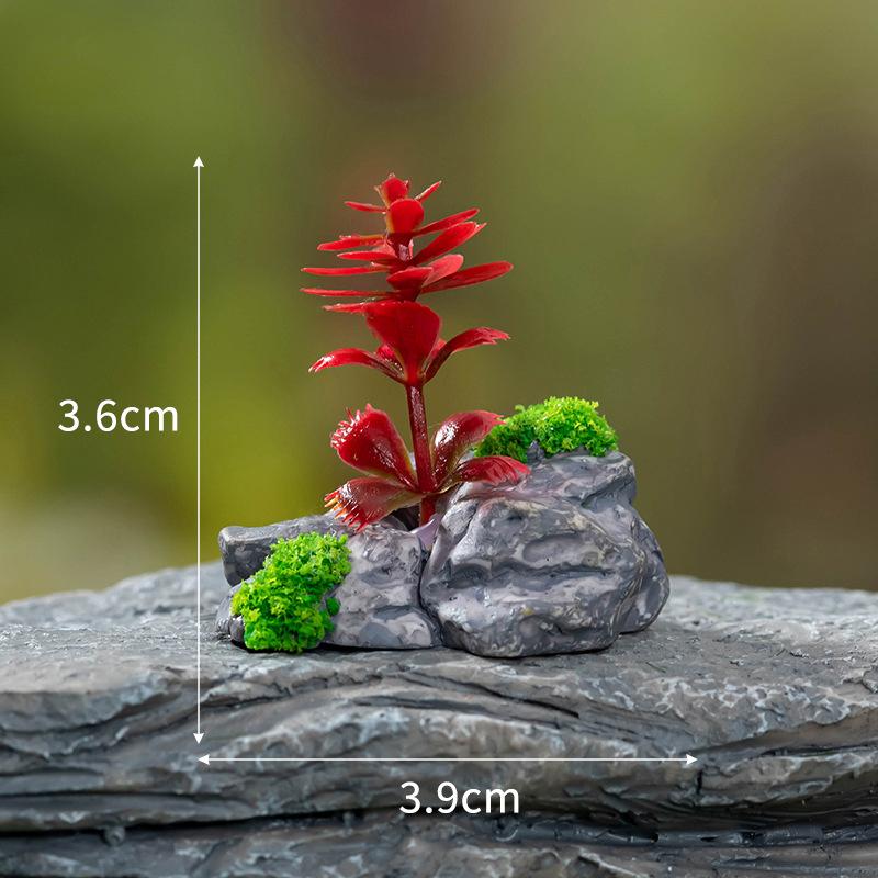 Domeček pro panenky Mini Simulovaný model zelených rostlin Diy Domeček pro panenky Domácí zahrada Venkovní výzdoba