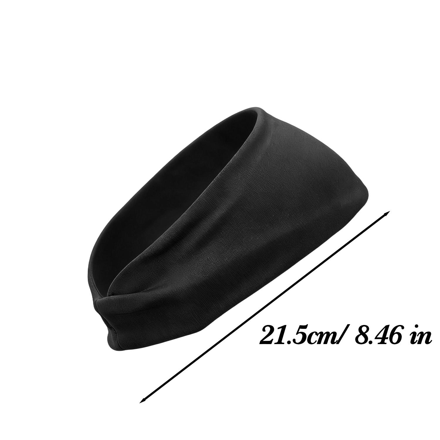 Fashion New Sport Headband Fitness Sweat Bandage Hairband for Women Men Yoga Absorb Sweat Basketball Running Sweatband чёрный
