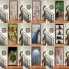 Creative Door Mural Sticker Peel and Stick Door Wallpaper Waterproof Self-Adhesive Removable Door Poster Wrap for Home Room Renovation Decoration
