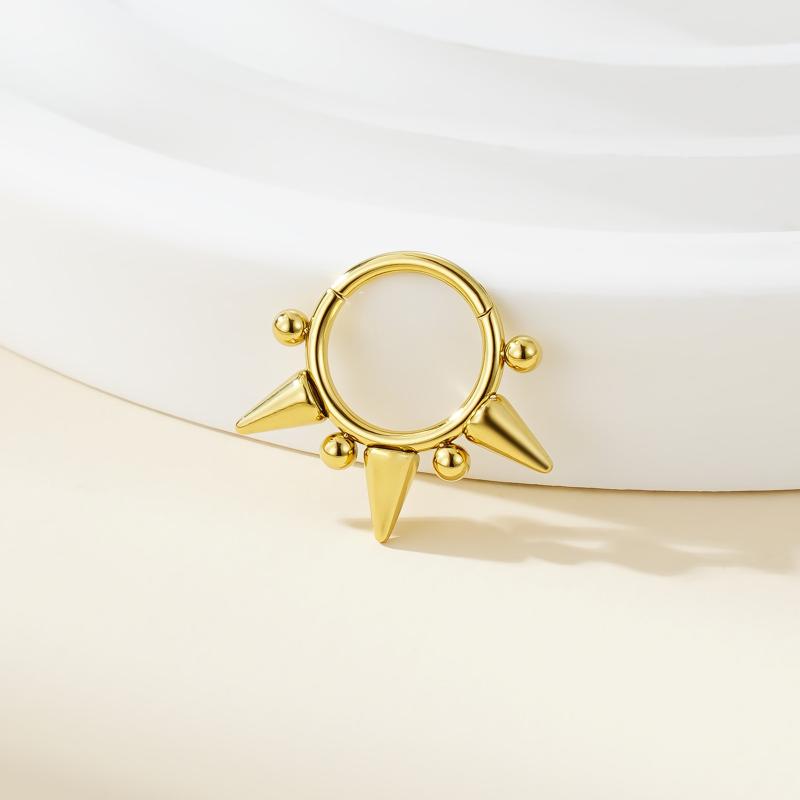 Punk Rivet Earrings For Women Korean Fashion Geometric Hoops Earrings Charms Goth Grunge Earrings Accessories Hip-Hop Jewelry