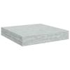 Vidaxl Wisząca Półka Ścienna, Szarość Betonu, 23 X 23,5 X 3,8 Cm, Mdf