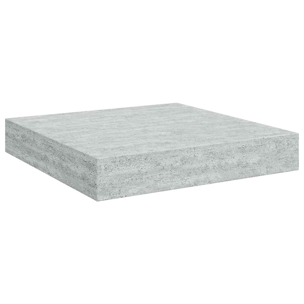 Vidaxl Wisząca Półka Ścienna, Szarość Betonu, 23 X 23,5 X 3,8 Cm, Mdf