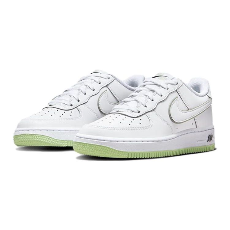 Nike Air Force 1 GS Honeydew Kids Sneakers White Black CT3839-108