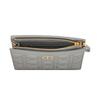 Dior Caro Checkered Pattern With Metal Chain Soft Cowhide Clutch Shoulder Crossbody Bag Women Bags Gray S5106UWHC-M41G