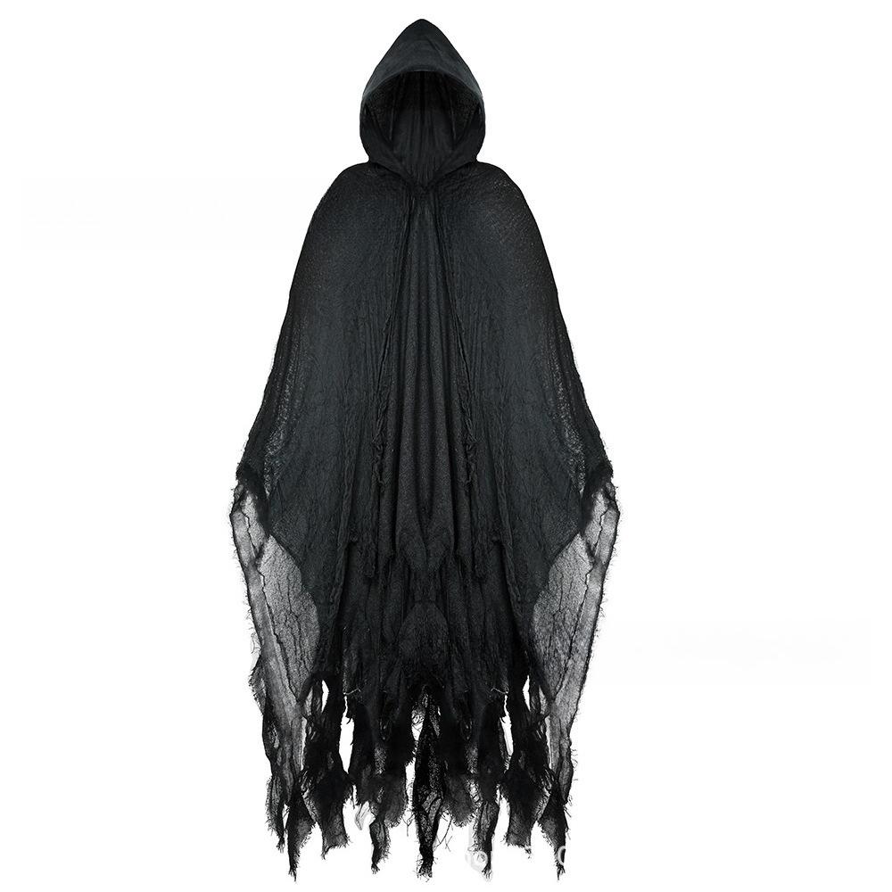 Halloween Ghost Dementors Cosplay Costume Unisex Gothic Horror Zombie Vampires Hooded Capes Day Of The Dead Party Props Cloaks