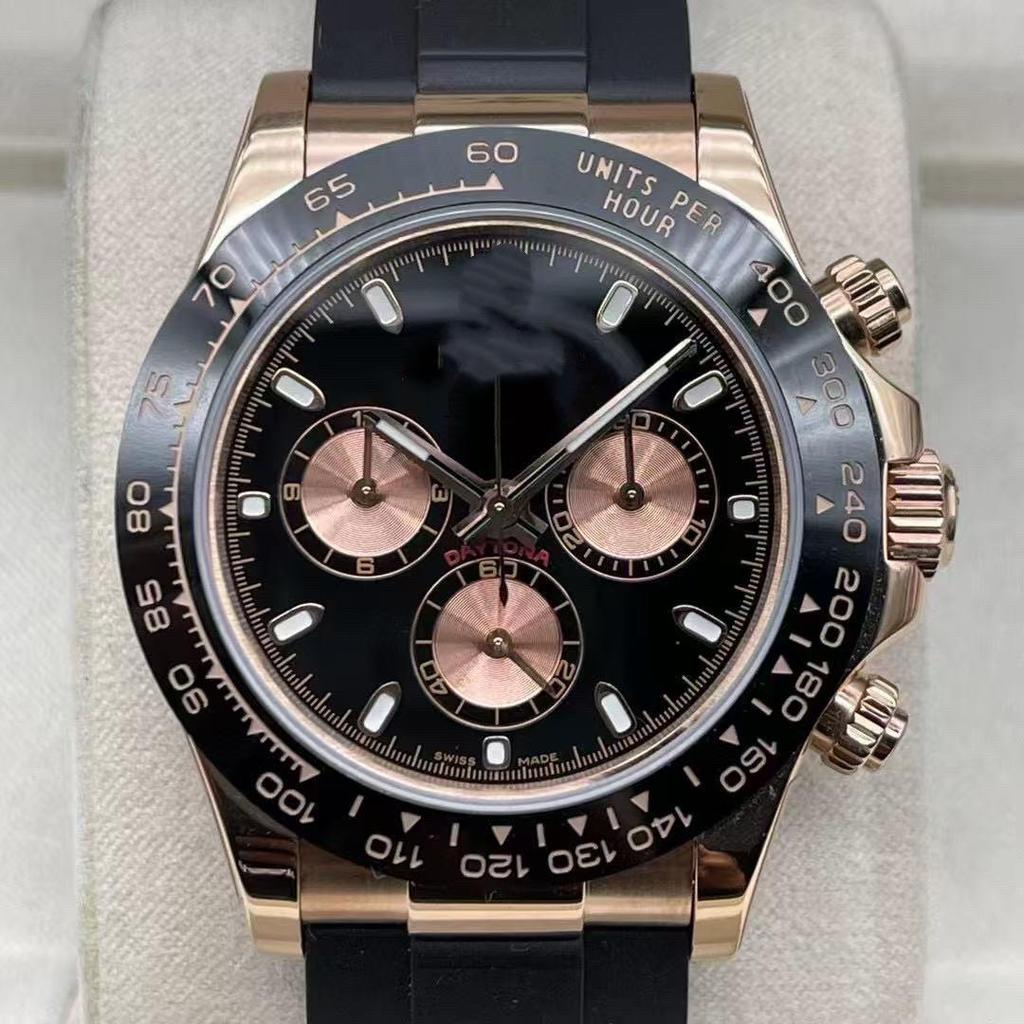 Laojia Daytona Men's Multifunctional Waterproof Mechanical Watch - Luminous, Three-Eye, Six-Needle Design