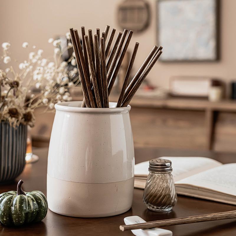 Japanese-Style Household Chopsticks Tableware Retro Wooden Chopsticks Restaurant Practical 10 Pairs Of Kitchen Non-Slip Solid Wood Chopsticks