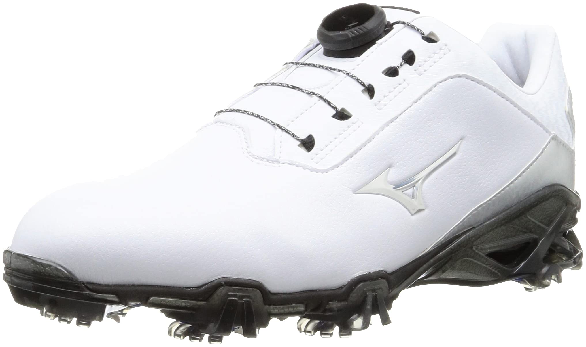 

Mizuno Genem SL BOA Men s Golf Shoes, White/Silver, Size 25.0 cm, 4E