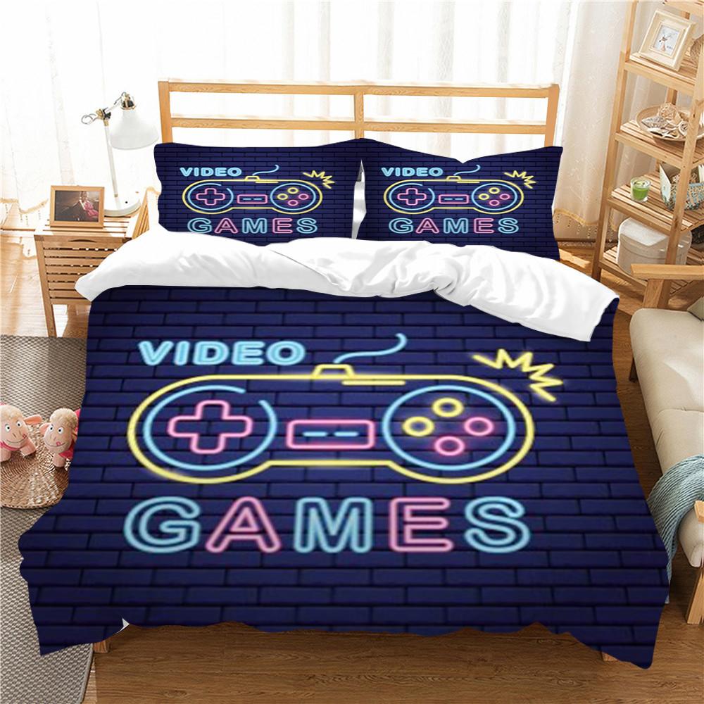 

Горячая распродажа Постельные принадлежности Комплекты 3D Геймпад Печать Пододеяльник Кинг Домашний Постельное белье Микрофибра Одеяло Пододеяльники Наволочки Single 135x200cm