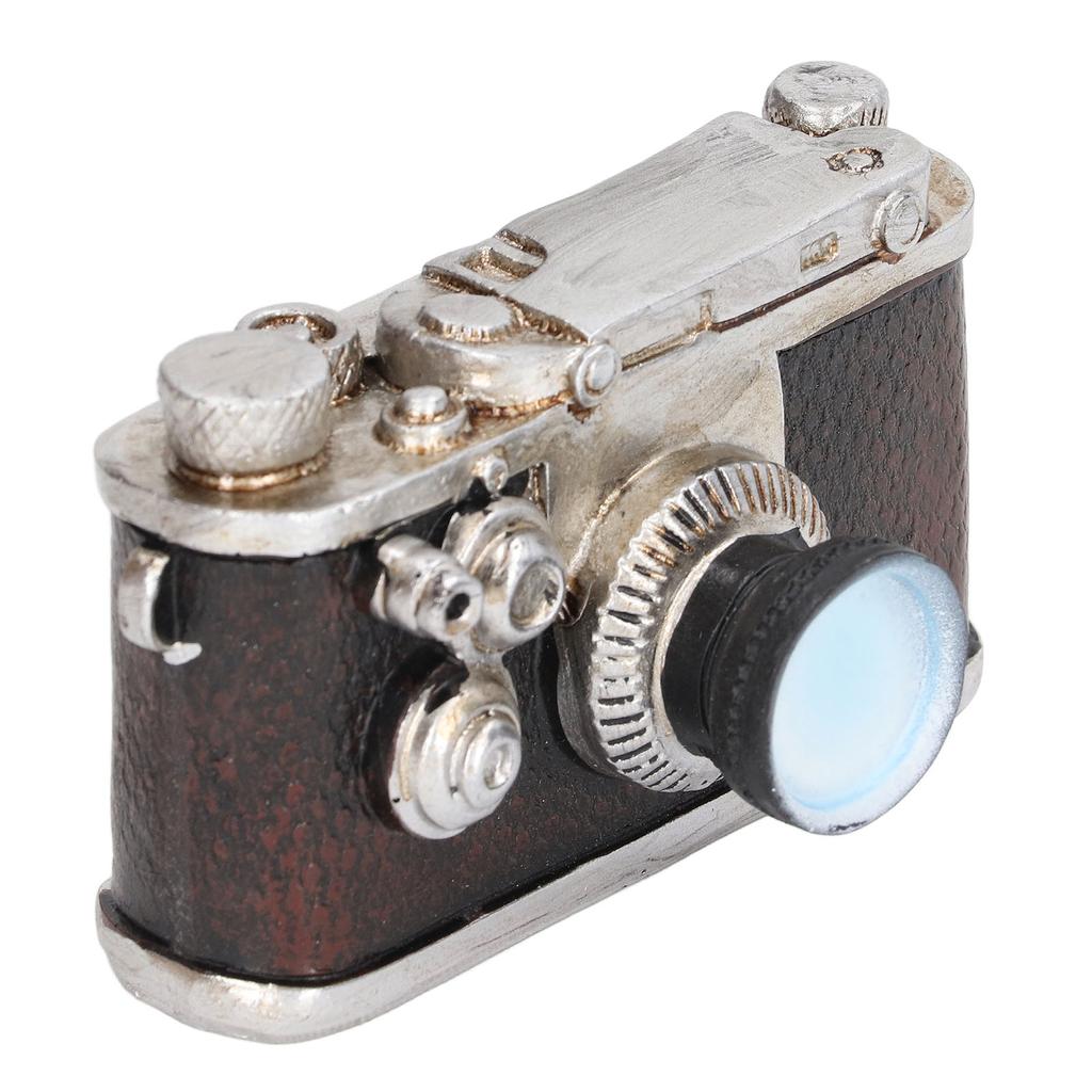 Miniature Camera 1/6 Scale Cute Vintage Style Portable Synthetic Resin Dollhouse Decoration Toys for Birthday Present