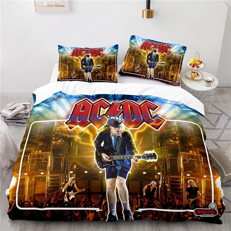 Australia AC DC Music Brand Bedding Set Printed Duvet Cover Set 3D Print Comforter Cover Bedclothes for Boy Girl Sets Decor