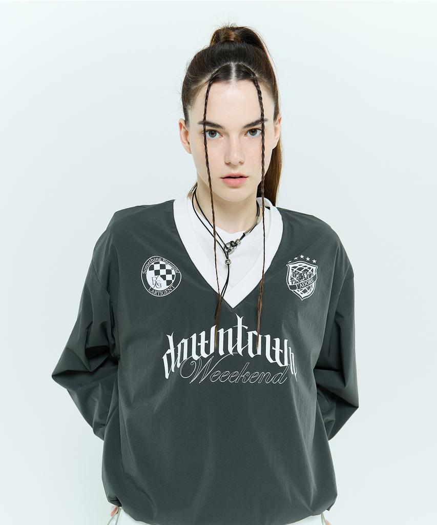 LARTIGENT L6 String Nylon Pullover(Charcoal)