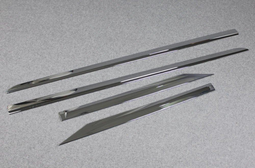 RUIQ Toyota New Prius PHV Exclusive Exterior Chrome Plated Side Door Under Moulding Exclusively Designed for TOYOTA PRIUS PHV 52 Series (ZVW52)