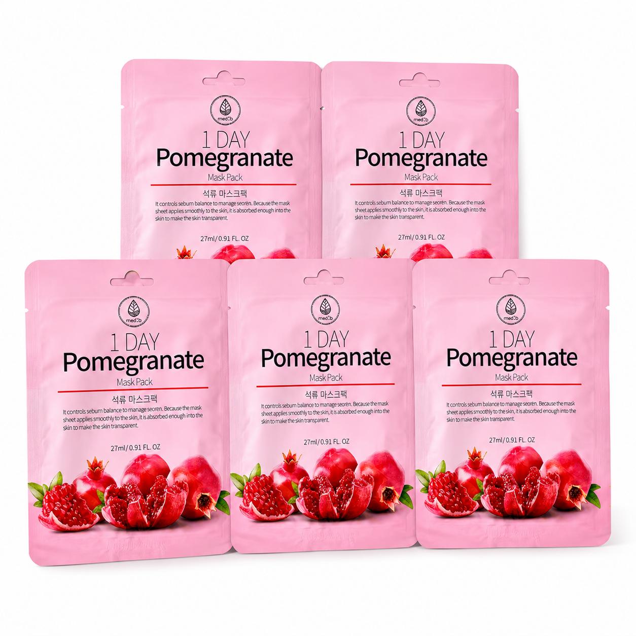 MED:B Daily Mask 27ml 5pc Pomegranate 5 pcs