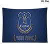 Custom Name Everton Football Club Printed Tapestry – Wall Hanging for Bedrooms, Dorms, and Home Decor