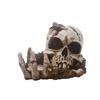 Skull Model Resin Skull Crafts Ornament Halloween Decoration Horror Movie Props Skeleton Skull for Halloween Personality Decor