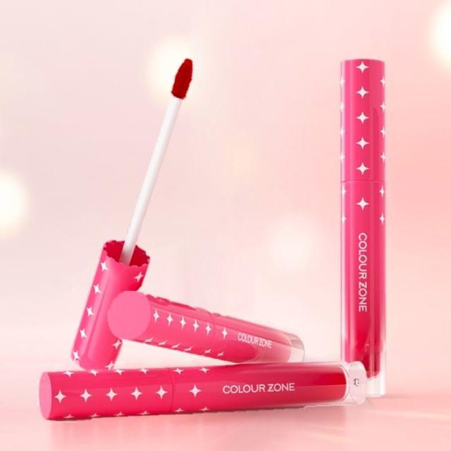 COLOUR ZONE - Matte Cream Lip Glaze - 2 Colors (4-5) #04 Apricot Tea - 2g