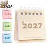 Professional Appointment Reminder Mini Desk Calendar 2027, Jan. 2027 To Dec. Standing Flip Small Vertical Desktop Calendar, 12 Monthly Planner