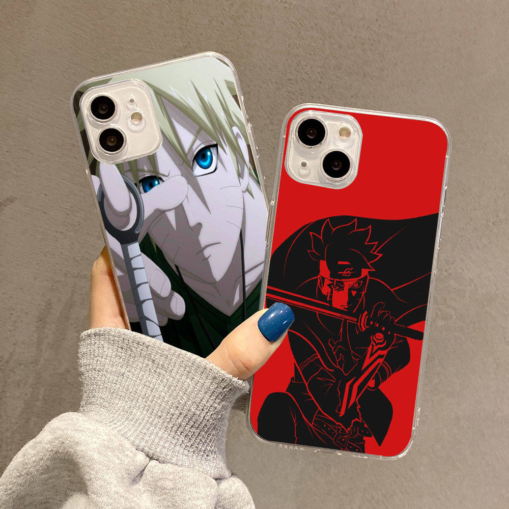 Case for Samsung A04 A14 A23 A34 A54 M23 M33 M52 M53 Realme 10 9 C30S C35 C55 VIVO Y02S Y21 Y51 X80 Pro Transparent Cover WI80 Boruto Anime