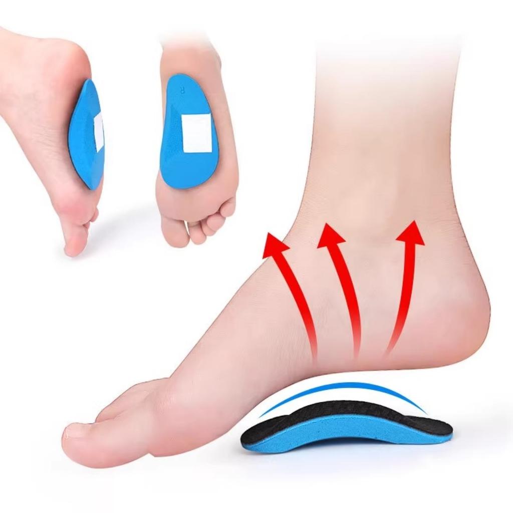 1 Pair Of EVA Arch Support Half Cushions Non Slip Arch Cushion Flat Feet Sports Palm Pad Heart Cushion Shoe Insoles