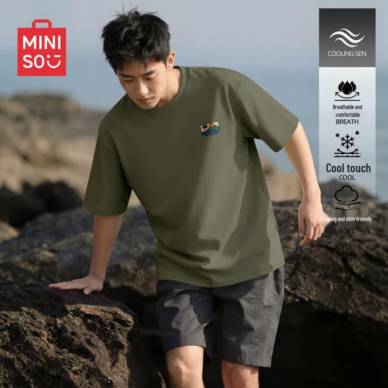 MINISO Men s Relaxed Fit Cool Feel T-Shirt XL