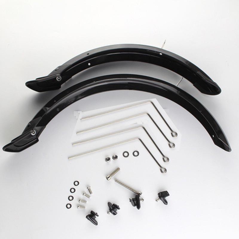 Foldable Electric Bicycle with Full Mudguard, 14"/16"/20" V or Disc Brake, Mud & Tile Removal Board