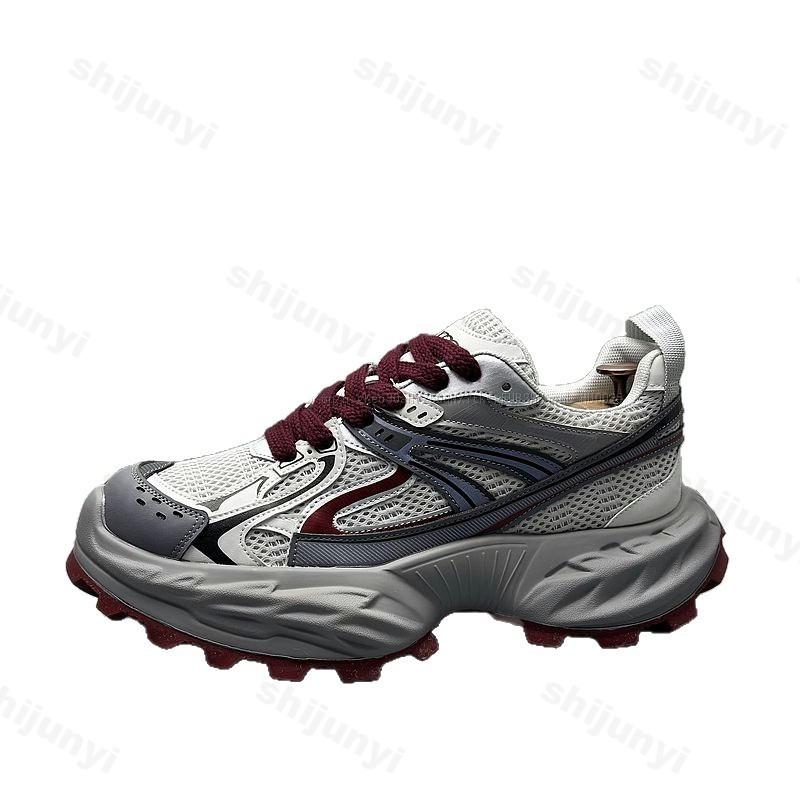 Men's Casual Sports Shoes Autumn 2025 Comfortable Non Slip Breathable Outdoor Sports Shoes  Retro Platform Fashion Running Shoes