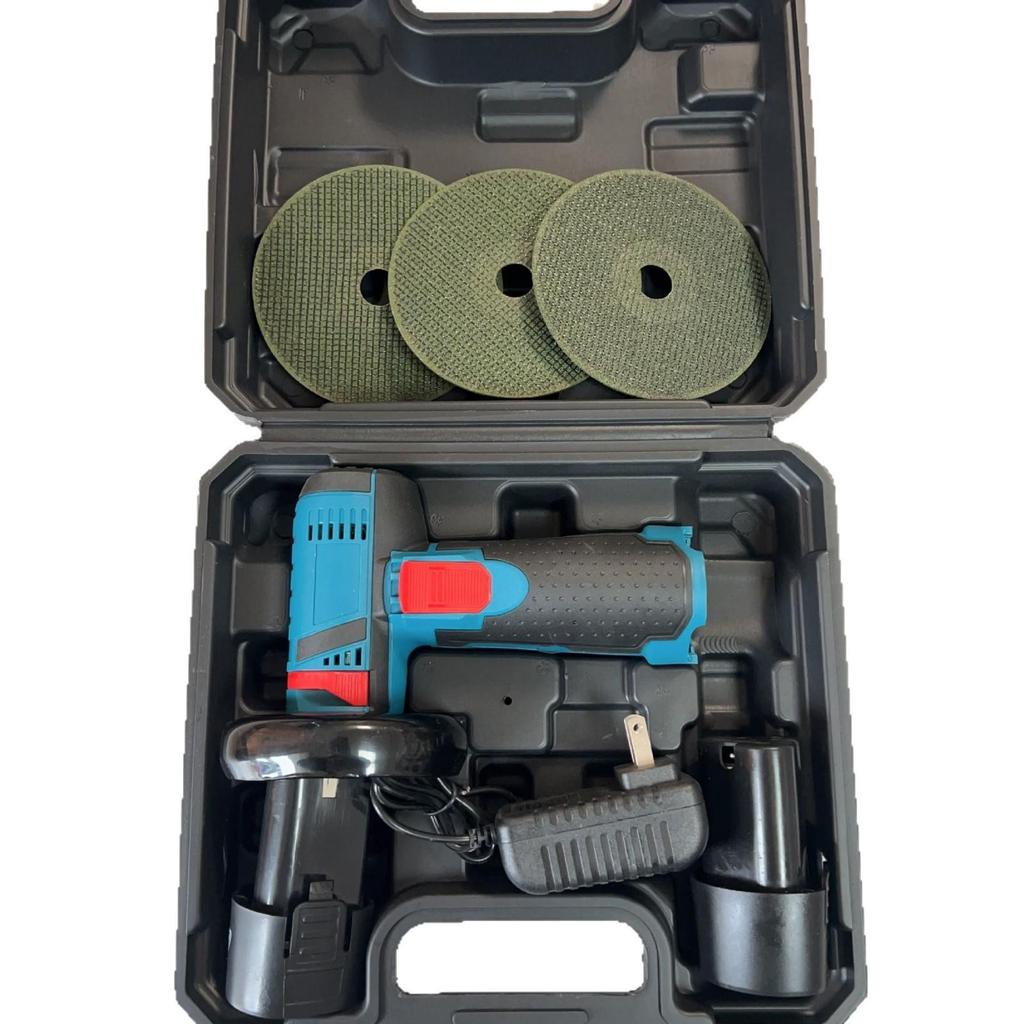 12V Rechargeable Mini Angle Grinder & Polisher, 3-Inch Lithium Battery