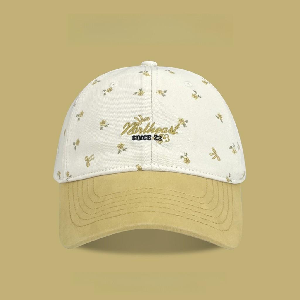 Small Floral Letter Embroidered Baseball Cap With Sun Protection For Women