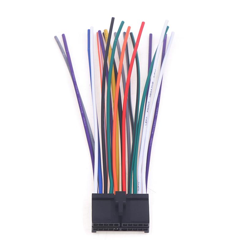 Car Radio Wire Harness 20pin Audio Wiring Adapter Cd Dvd Connector Cable T-plug Power Cord Modified Parts Radio Accessories 4