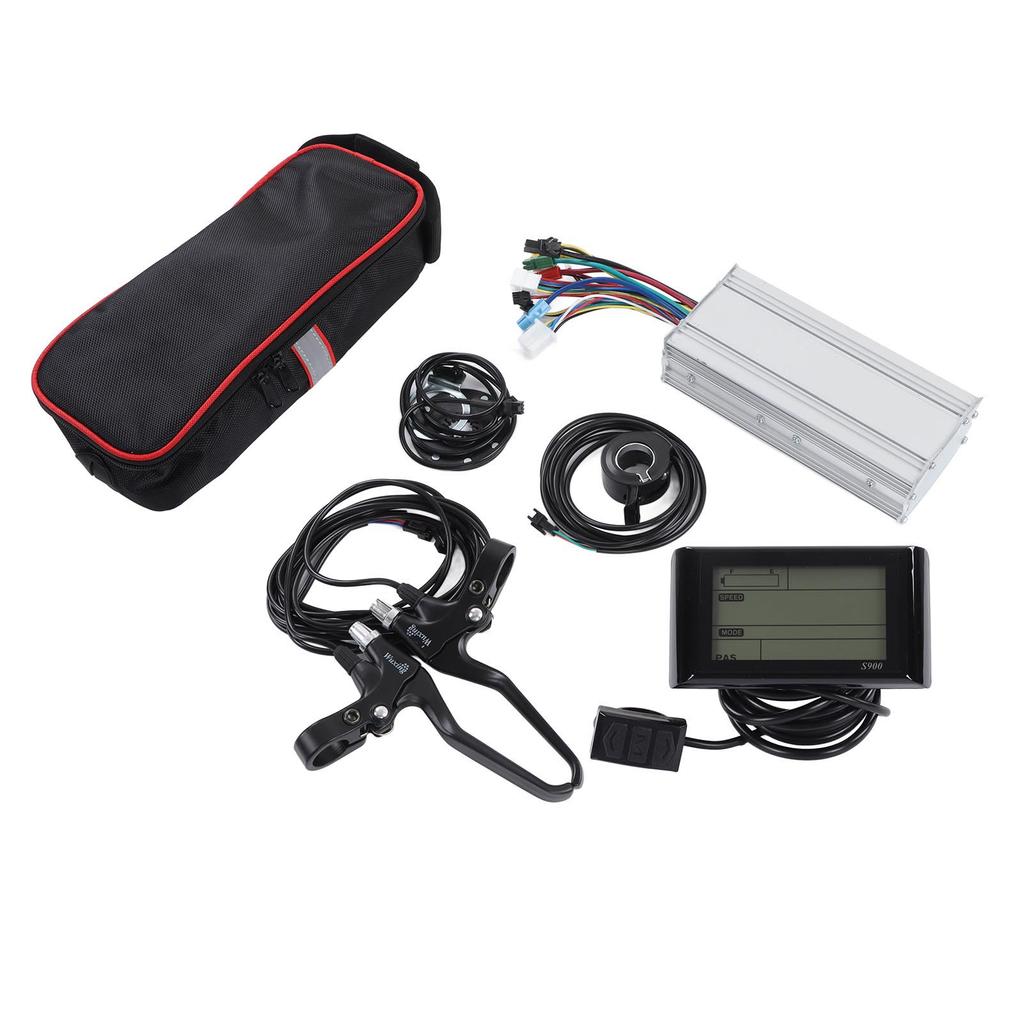 35A Electric Bicycle Conversion Kit for Anderson Plug Controller S900 Panel Brake Handle and Thumb Throttle for Upgrade