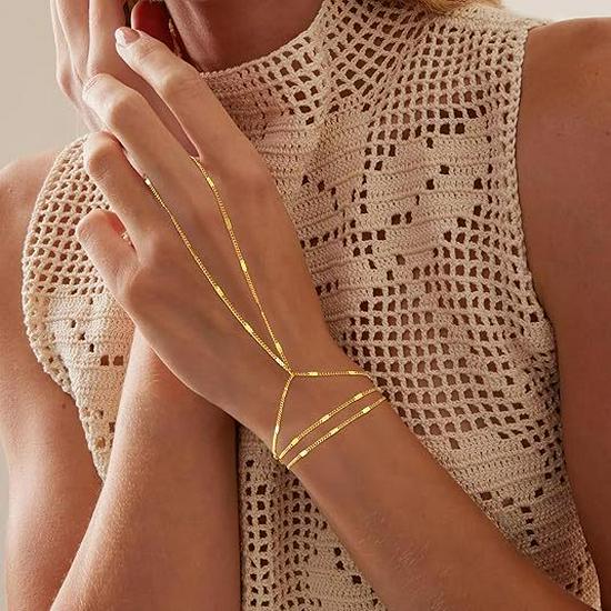High-End Minimalist Multi-layer Finger Bracelet Set – European & American Style