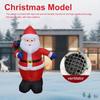 1.2M LED Inflatable Santa Claus Model Decor Festival Theme Cute LED Lighted Giant Model Ornament for Xmas Garden Party Decor US