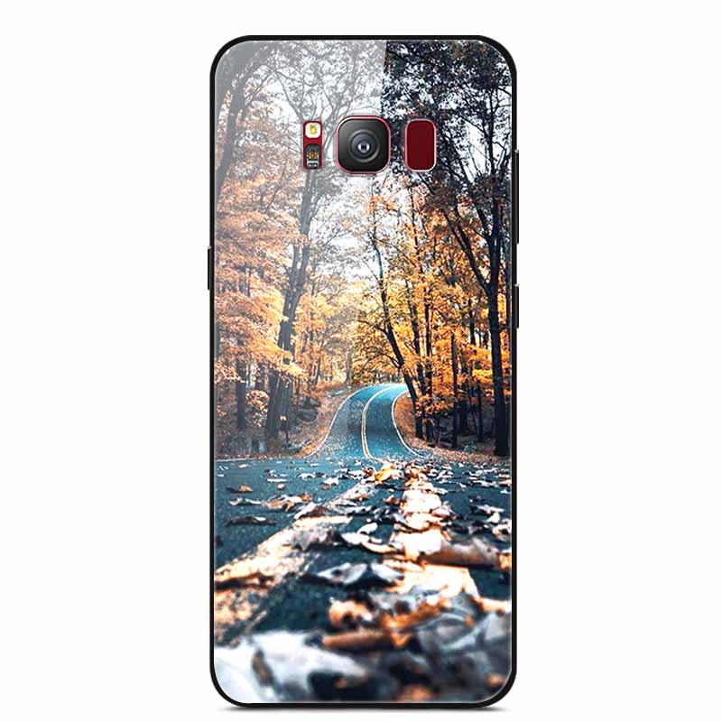 Glass Back Cover For Samsung Galaxy S8 Plus Case S 8 Plus Hard Tempered Glass Case For Samsung S8 Plus Phone Case Soft Bumper