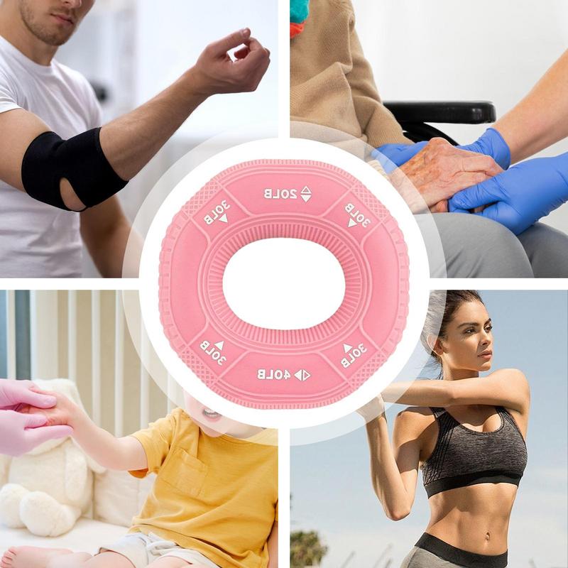 Silicone Adjustable Hand Grip 20-90LB Finger Gripping Ring Forearm Trainer Carpal Expander Muscle Workout Exercise Gym Fitness