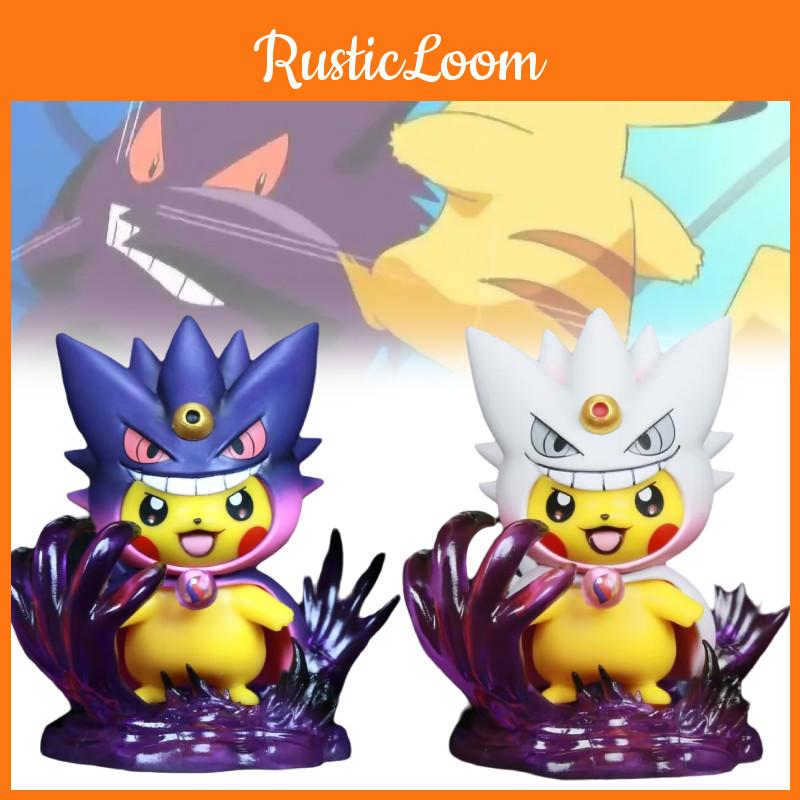 Adorable Pikachu Cosplay Figure Stylish Gengar Transformation Collectible Toy 12cm
