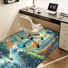 Princess,Forest,Deer Office Carpet Soft Polyester Entrance Carpet Washable Non-slip Machine Washable Indoor Carpet Living Room Bedroom Dinin