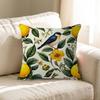 Flower Leaves Lemon Personalized Pillow Dust Cover Bedroom Kids Party Decoration Pillowcase Birthday Children Gift