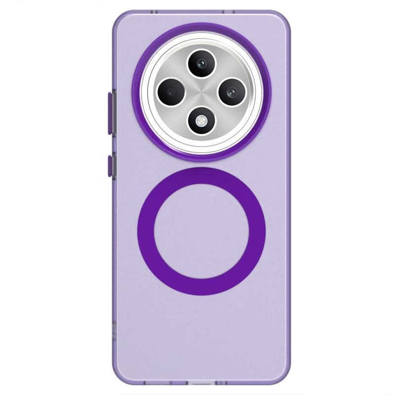 Transparent Case For Oppo Reno 12 FS Case Magnetic Adsorption Wireless Charge Cover Oppo Reno 12 FS Case For Oppo Reno 12 FS 12F