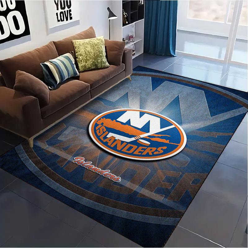New York Islanders Carpet Rug for Living Room Bedroom Home Sofa Decoration,Kids Play Non-slip Floor Mat