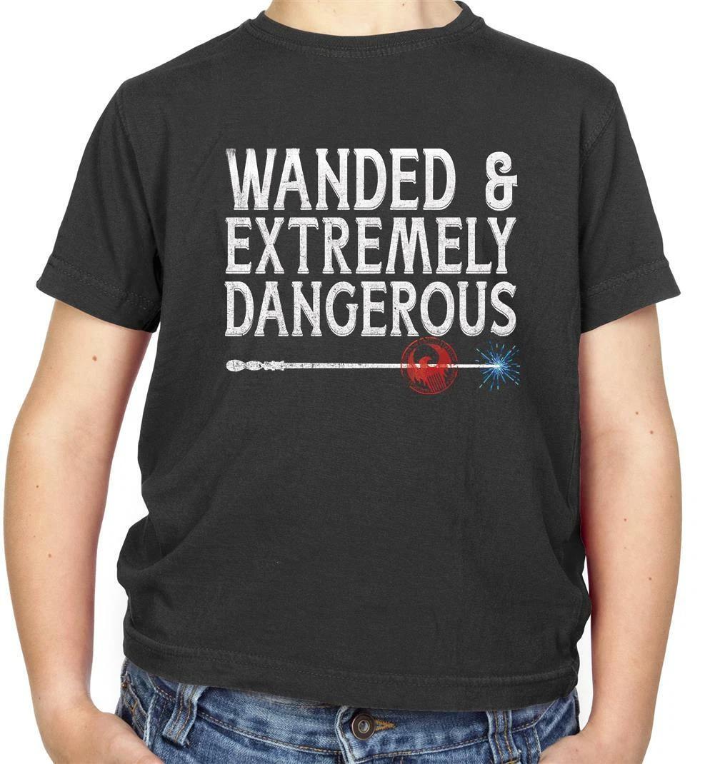 Wanded & Extremely Dangerous - Kids T-Shirt - Wizard - Potter - Fan - Merch 140