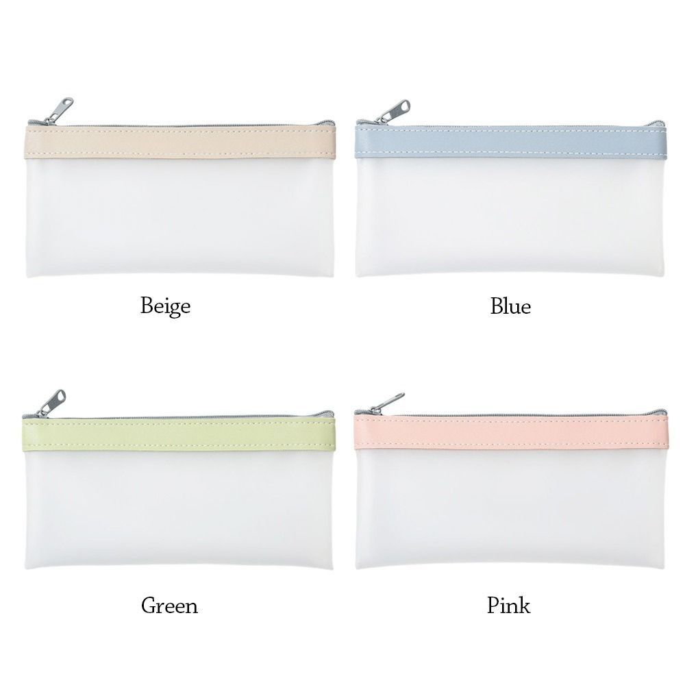 2Pcs Simple Pencil Bag Stationery Box Stationery Organizer Holder Durable School Cases