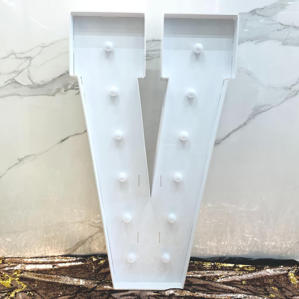 Versatile 1PC 92CM/3FT Marquee Letters with Warm Yellow Glow: Perfect for New Year Parties, Summer Bashes, Retirements & More (Balloon-Friendly!)