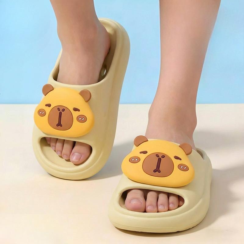 Cartoon Shoes, Flip-flops for Boys and Girls, Anti-slip, Suitable for Home Use, Water-proof