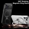 KEYSION 360° Rotating Magnetic Ring Stand Case for MagSafe for iPhone 17 Pro Max Matte Transparent Shockproof Phone Back Cover